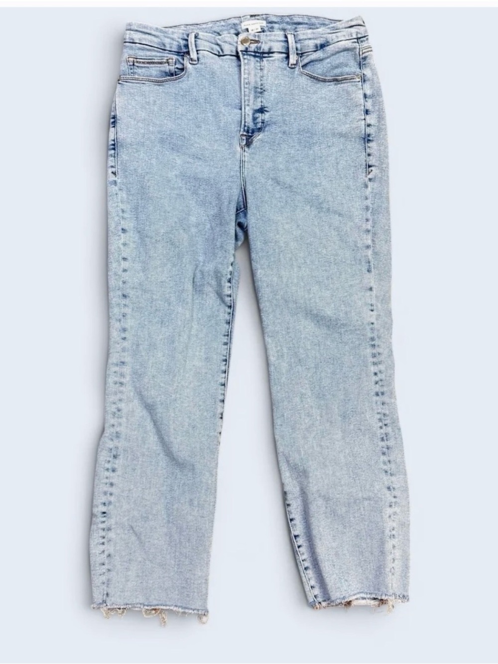 Good American Good Legs Straight Light Wash Women's Jeans Size 12